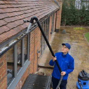 Vacuum gutter cleaning in Guildford